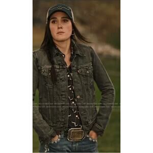 Rock & Roll Cowgirl Steer Skull Shirt as Seen on Mia in Yellowstone Women's M